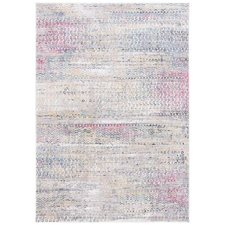 Safavieh 9 x 12 ft. Porcello 900 Contemporary Rectangle Power Loomed Area Rug Ivory & Grey PRL994A-9
